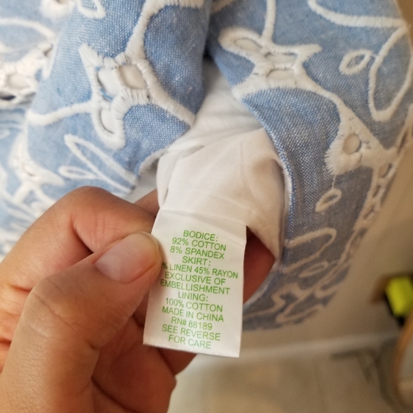 Lilly Pulitzer Athens strapless embroidered dress - Picture 5 of 8